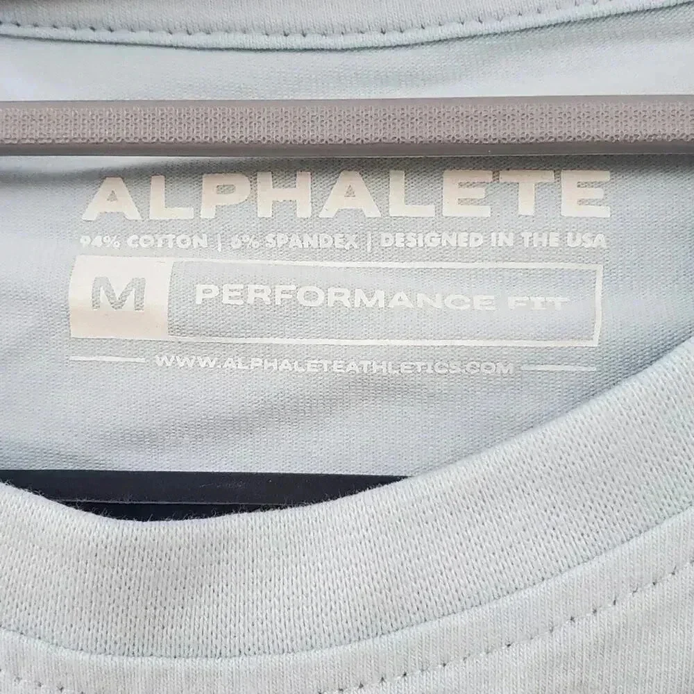 Alphalete Light Blue Performance Fit Tee Size M and L